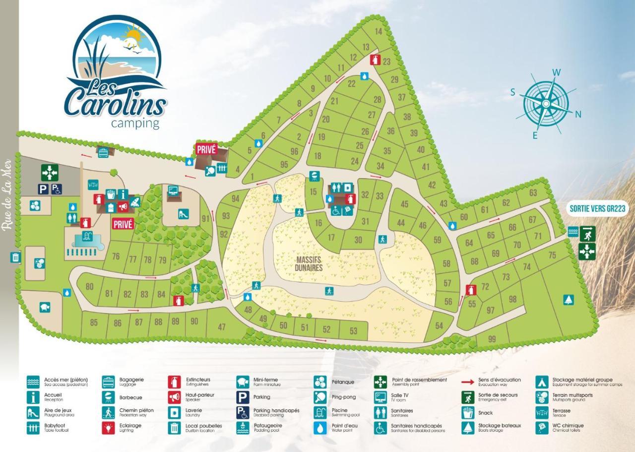 Camping Les Carolins Saint-Lo-d'Ourville Exteriér fotografie